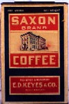 Saxon Brand Coffee (cardboard)